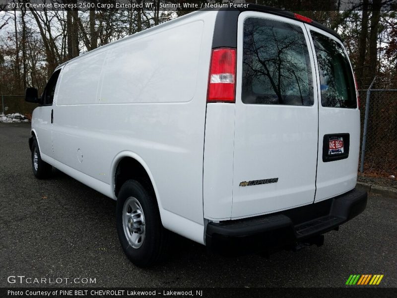 Summit White / Medium Pewter 2017 Chevrolet Express 2500 Cargo Extended WT