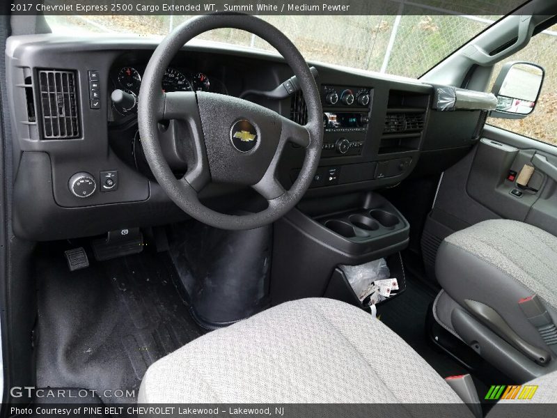 Summit White / Medium Pewter 2017 Chevrolet Express 2500 Cargo Extended WT