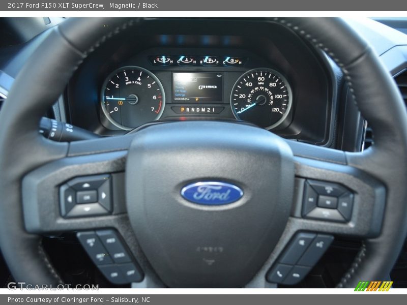 Magnetic / Black 2017 Ford F150 XLT SuperCrew