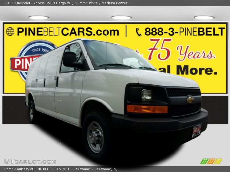 Summit White / Medium Pewter 2017 Chevrolet Express 3500 Cargo WT