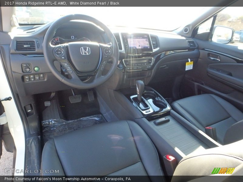 White Diamond Pearl / Black 2017 Honda Ridgeline RTL-E AWD