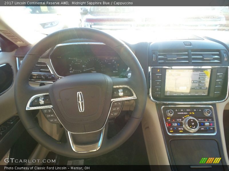 Midnight Sapphire Blue / Cappuccino 2017 Lincoln Continental Reserve AWD