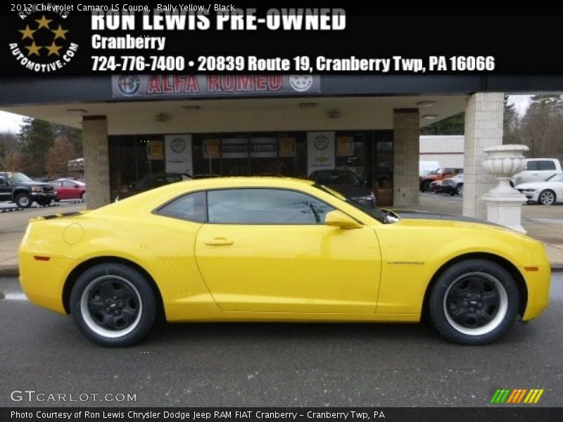 Rally Yellow / Black 2012 Chevrolet Camaro LS Coupe