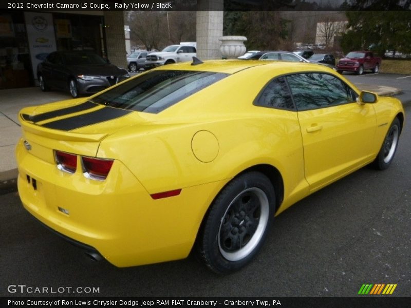 Rally Yellow / Black 2012 Chevrolet Camaro LS Coupe