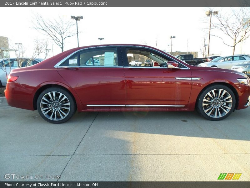 Ruby Red / Cappuccino 2017 Lincoln Continental Select
