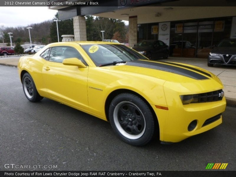 Rally Yellow / Black 2012 Chevrolet Camaro LS Coupe