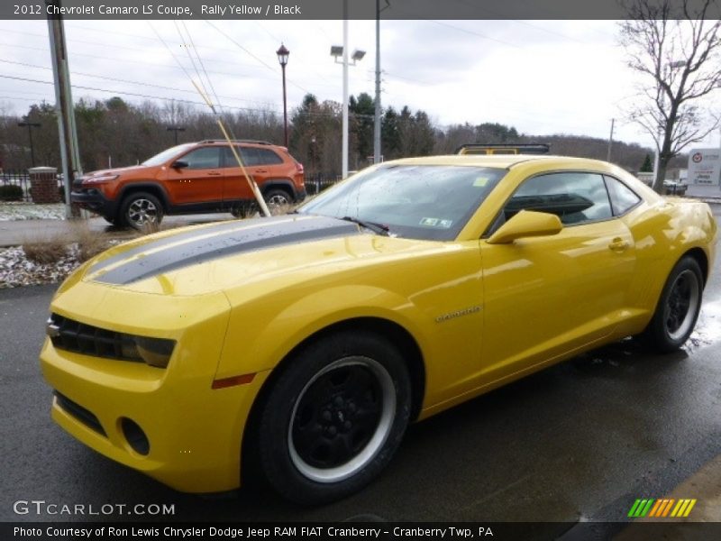 Rally Yellow / Black 2012 Chevrolet Camaro LS Coupe