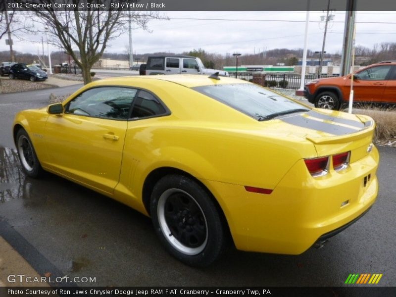 Rally Yellow / Black 2012 Chevrolet Camaro LS Coupe