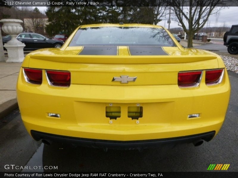 Rally Yellow / Black 2012 Chevrolet Camaro LS Coupe