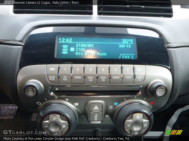 Rally Yellow / Black 2012 Chevrolet Camaro LS Coupe