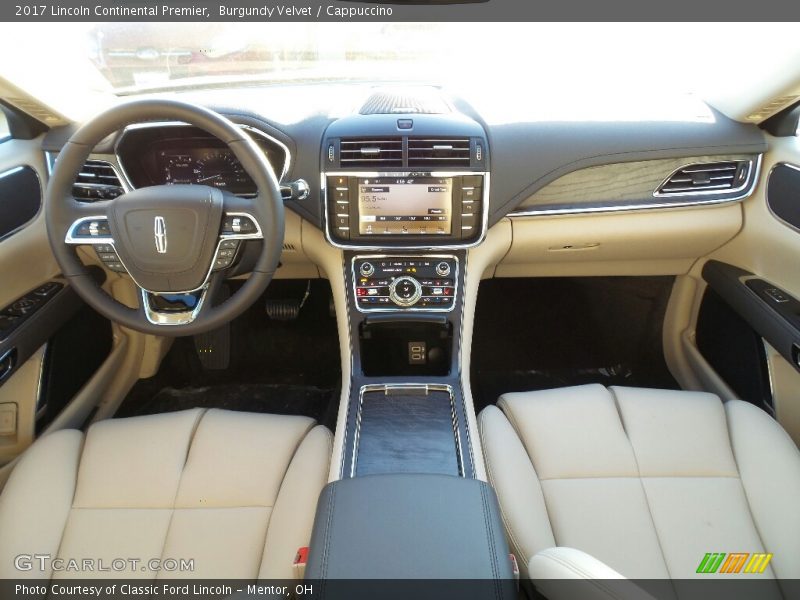 Burgundy Velvet / Cappuccino 2017 Lincoln Continental Premier