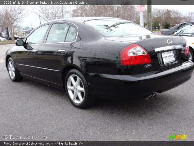 Black Obsidian / Graphite 2003 Infiniti Q 45 Luxury Sedan
