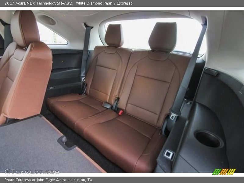 White Diamond Pearl / Espresso 2017 Acura MDX Technology SH-AWD