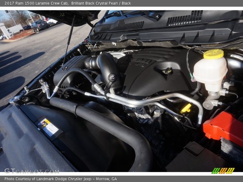 Brilliant Black Crystal Pearl / Black 2017 Ram 1500 Laramie Crew Cab