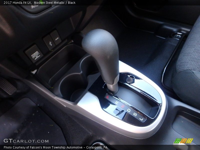 Modern Steel Metallic / Black 2017 Honda Fit LX