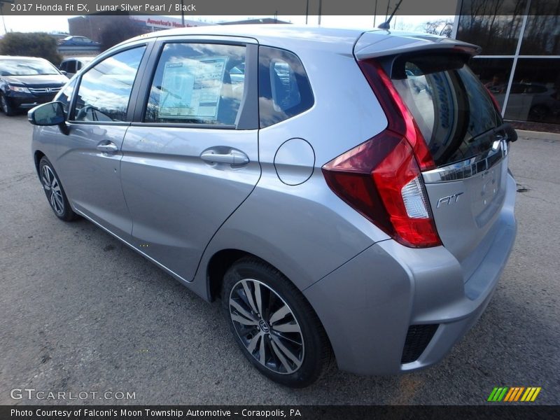 Lunar Silver Pearl / Black 2017 Honda Fit EX