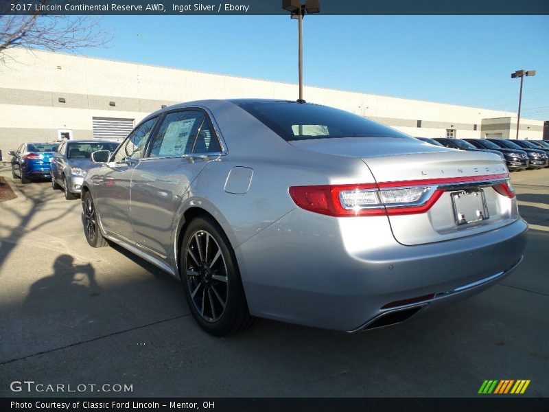 Ingot Silver / Ebony 2017 Lincoln Continental Reserve AWD