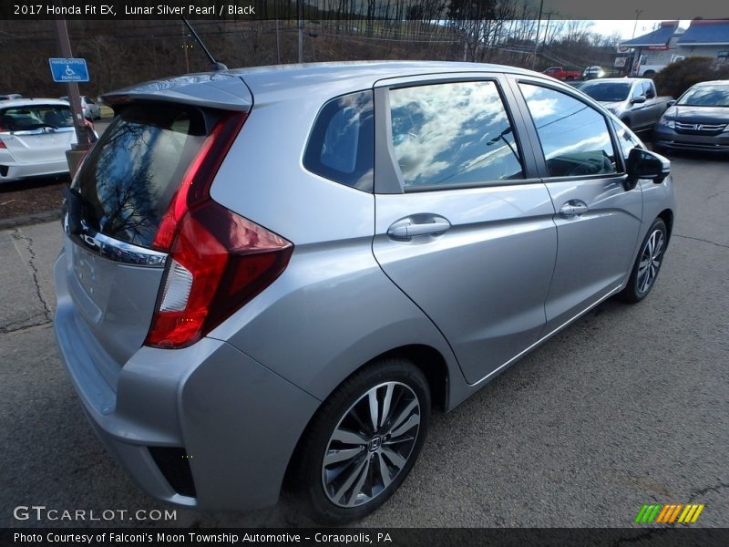Lunar Silver Pearl / Black 2017 Honda Fit EX