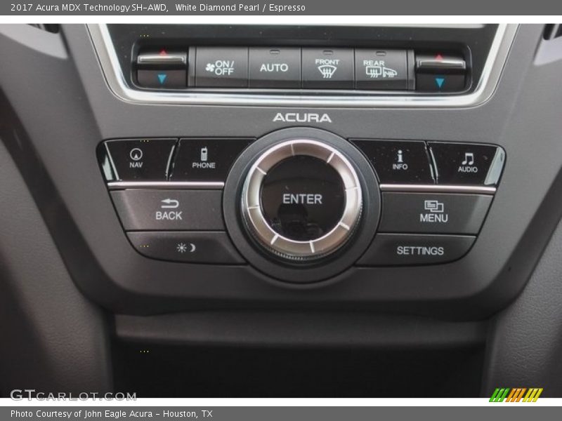 White Diamond Pearl / Espresso 2017 Acura MDX Technology SH-AWD