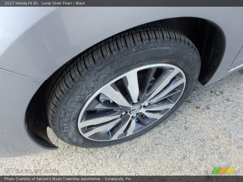 Lunar Silver Pearl / Black 2017 Honda Fit EX