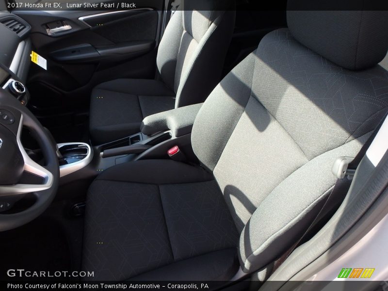 Lunar Silver Pearl / Black 2017 Honda Fit EX