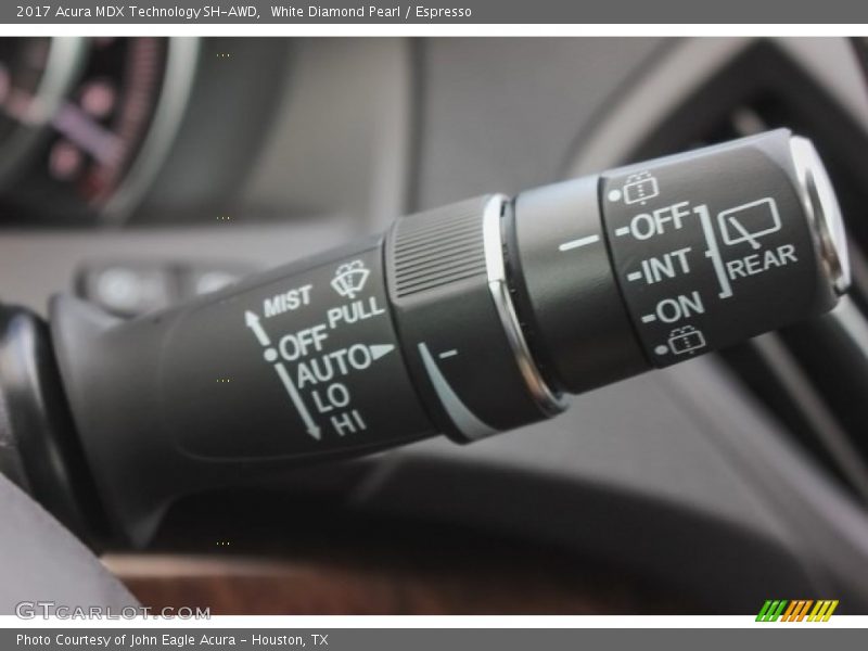 White Diamond Pearl / Espresso 2017 Acura MDX Technology SH-AWD
