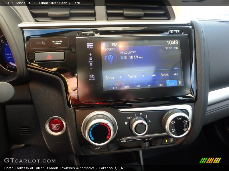 Lunar Silver Pearl / Black 2017 Honda Fit EX