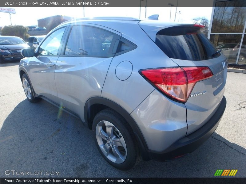 Lunar Silver Metallic / Gray 2017 Honda HR-V EX-L AWD