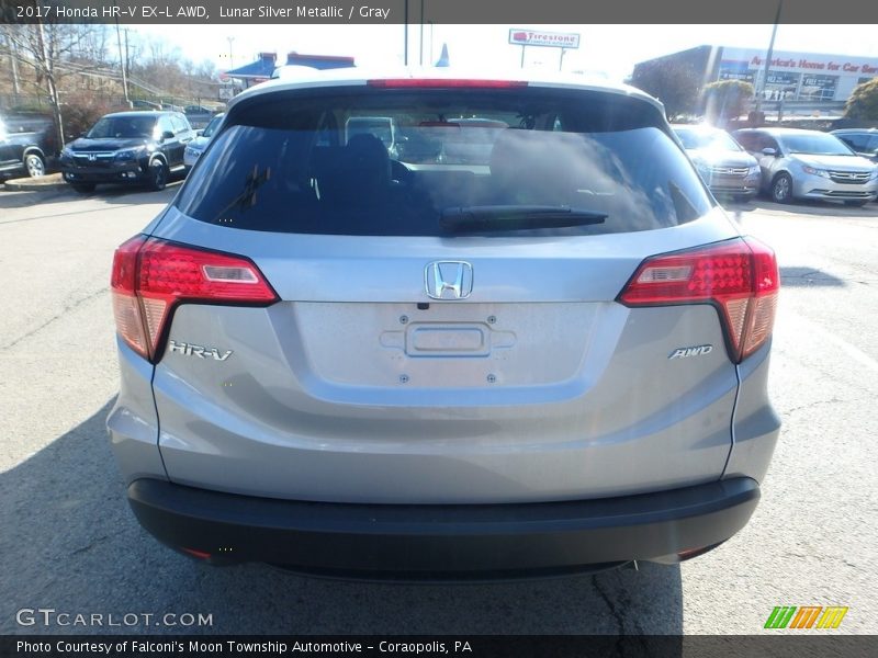 Lunar Silver Metallic / Gray 2017 Honda HR-V EX-L AWD