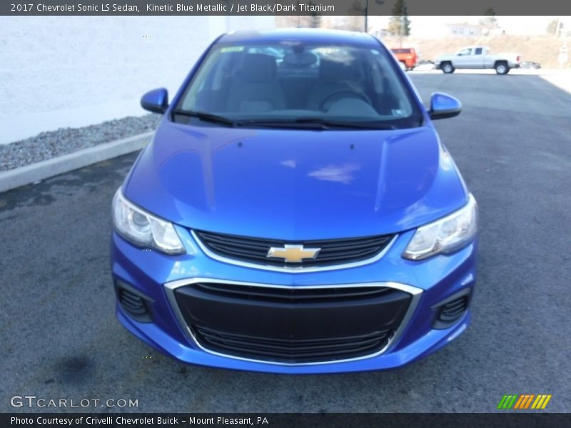 Kinetic Blue Metallic / Jet Black/Dark Titanium 2017 Chevrolet Sonic LS Sedan