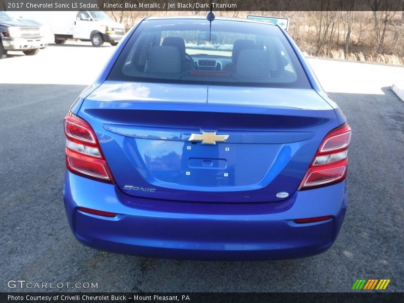 Kinetic Blue Metallic / Jet Black/Dark Titanium 2017 Chevrolet Sonic LS Sedan