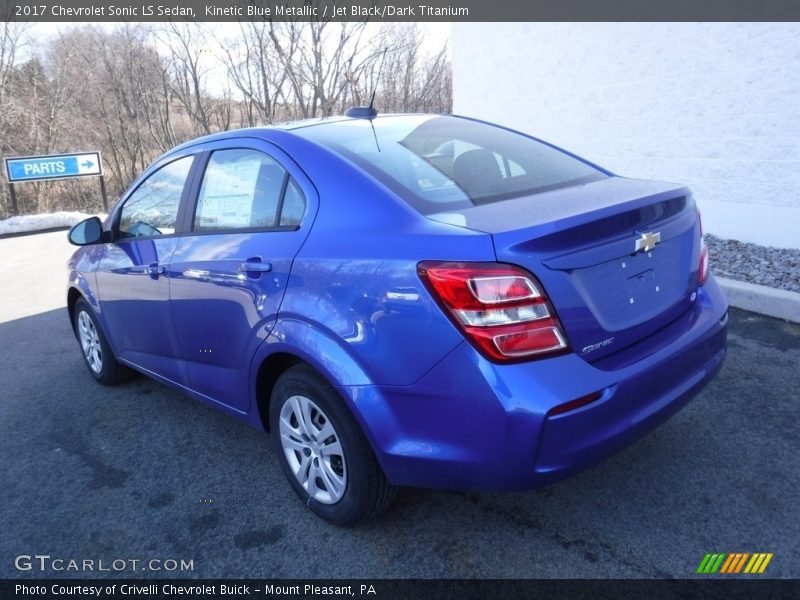 Kinetic Blue Metallic / Jet Black/Dark Titanium 2017 Chevrolet Sonic LS Sedan