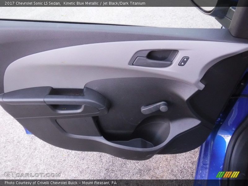Kinetic Blue Metallic / Jet Black/Dark Titanium 2017 Chevrolet Sonic LS Sedan