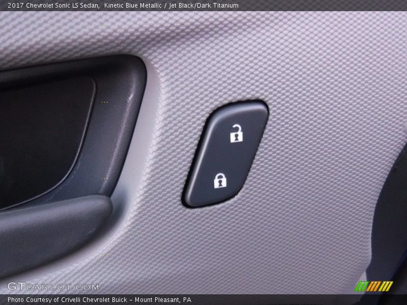 Kinetic Blue Metallic / Jet Black/Dark Titanium 2017 Chevrolet Sonic LS Sedan