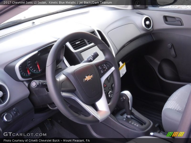 Kinetic Blue Metallic / Jet Black/Dark Titanium 2017 Chevrolet Sonic LS Sedan