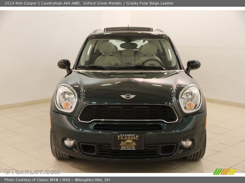 Oxford Green Metallic / Gravity Polar Beige Leather 2014 Mini Cooper S Countryman All4 AWD