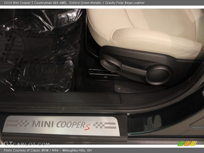 Oxford Green Metallic / Gravity Polar Beige Leather 2014 Mini Cooper S Countryman All4 AWD