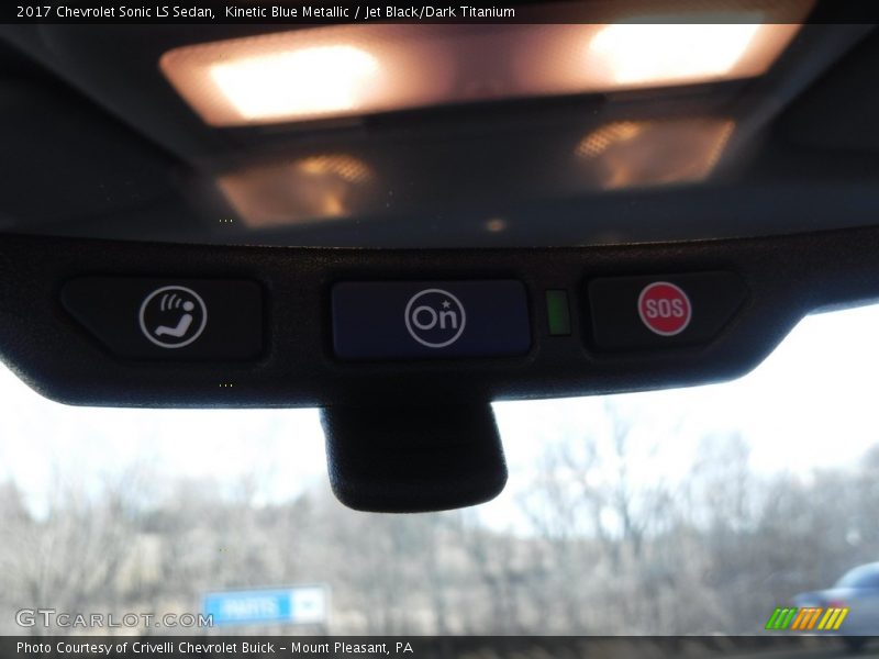 Kinetic Blue Metallic / Jet Black/Dark Titanium 2017 Chevrolet Sonic LS Sedan