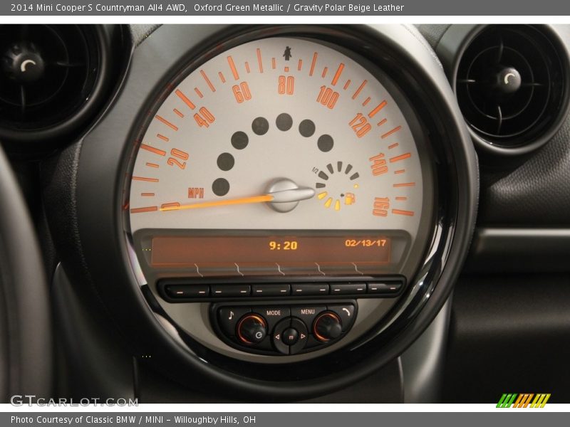 Oxford Green Metallic / Gravity Polar Beige Leather 2014 Mini Cooper S Countryman All4 AWD
