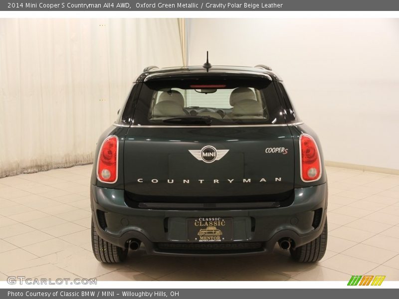 Oxford Green Metallic / Gravity Polar Beige Leather 2014 Mini Cooper S Countryman All4 AWD