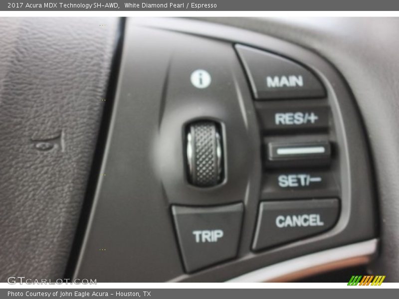 White Diamond Pearl / Espresso 2017 Acura MDX Technology SH-AWD