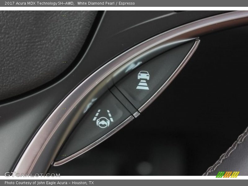 White Diamond Pearl / Espresso 2017 Acura MDX Technology SH-AWD