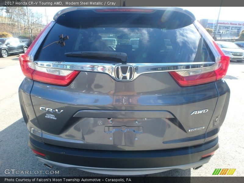 Modern Steel Metallic / Gray 2017 Honda CR-V Touring AWD