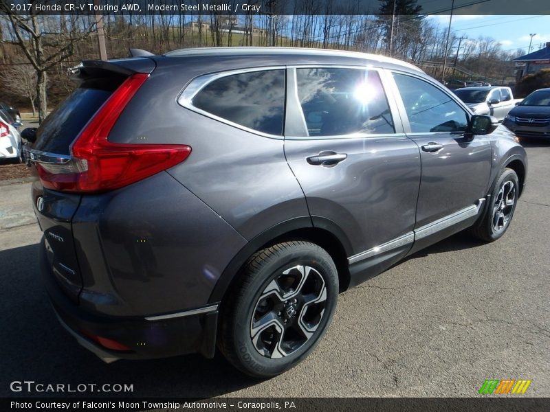 Modern Steel Metallic / Gray 2017 Honda CR-V Touring AWD