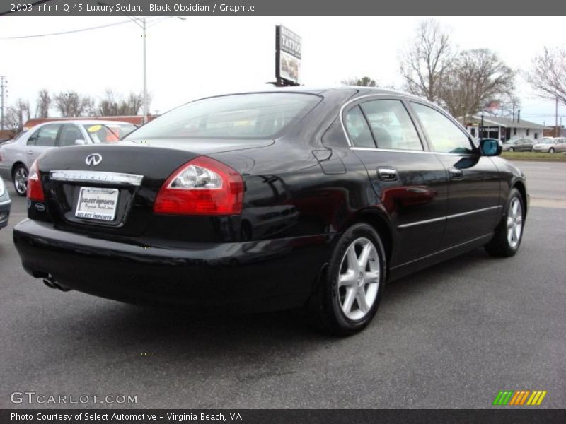 Black Obsidian / Graphite 2003 Infiniti Q 45 Luxury Sedan