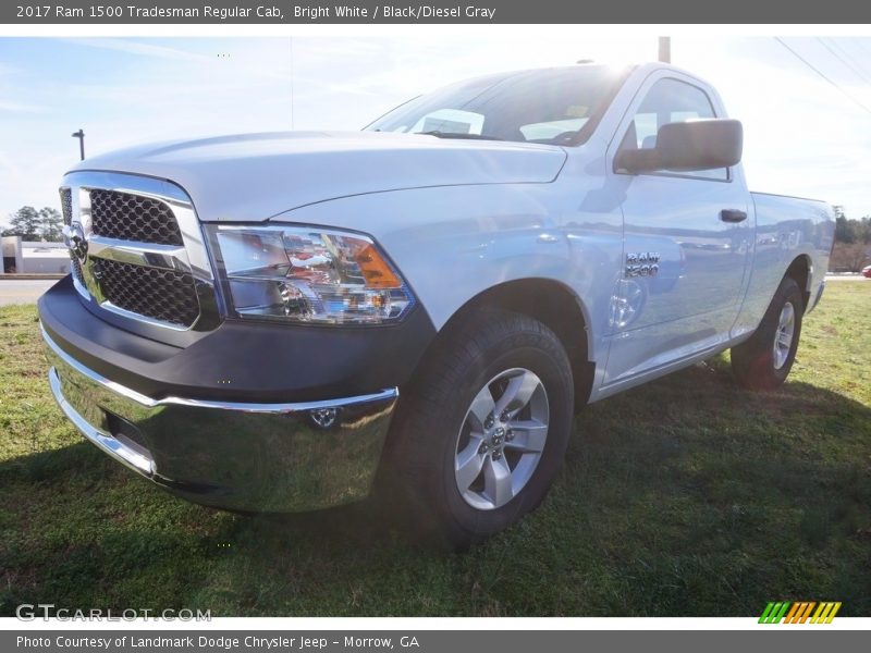 Bright White / Black/Diesel Gray 2017 Ram 1500 Tradesman Regular Cab