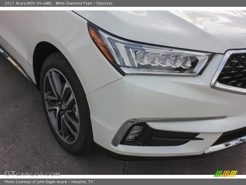 White Diamond Pearl / Espresso 2017 Acura MDX SH-AWD