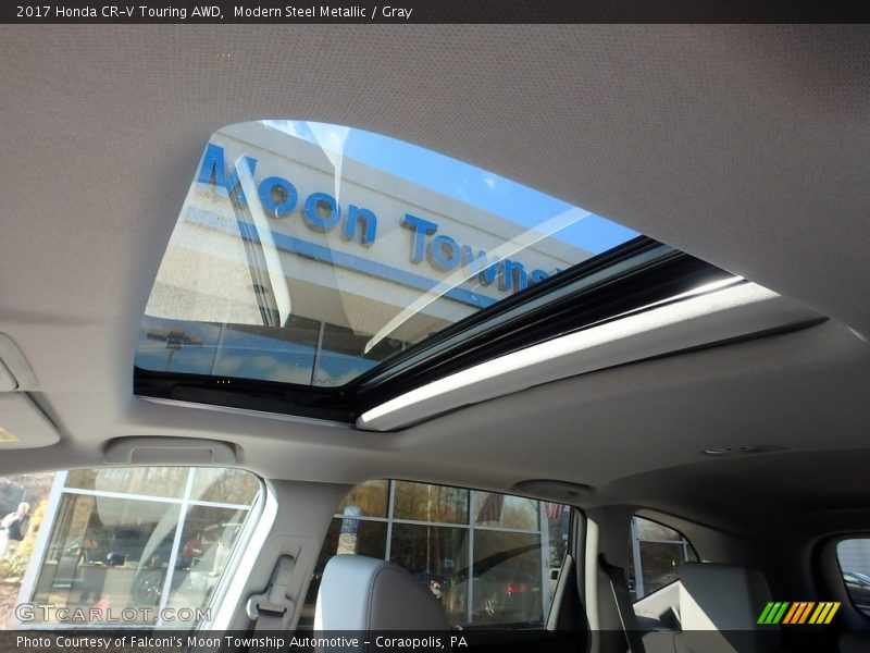 Modern Steel Metallic / Gray 2017 Honda CR-V Touring AWD