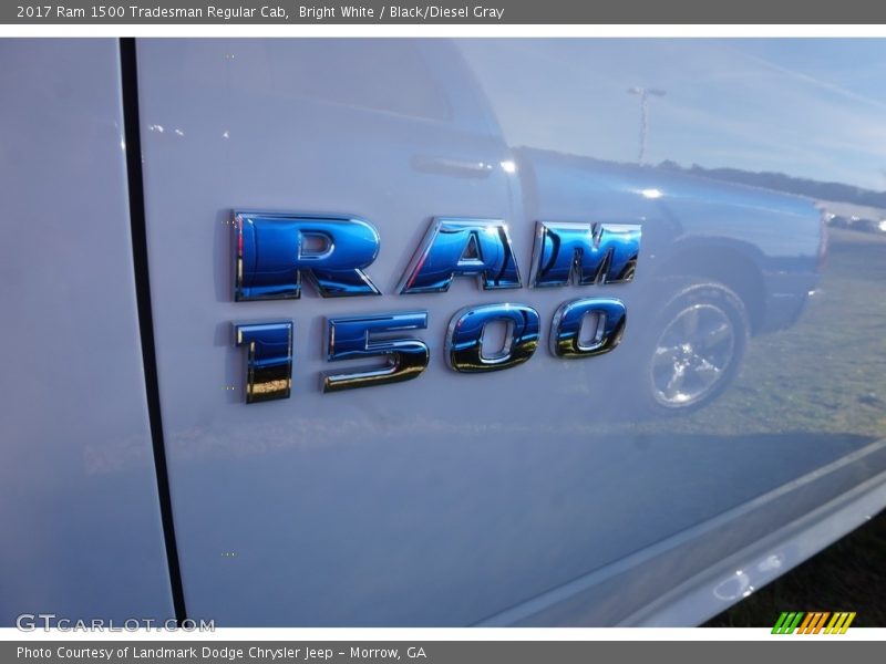 Bright White / Black/Diesel Gray 2017 Ram 1500 Tradesman Regular Cab