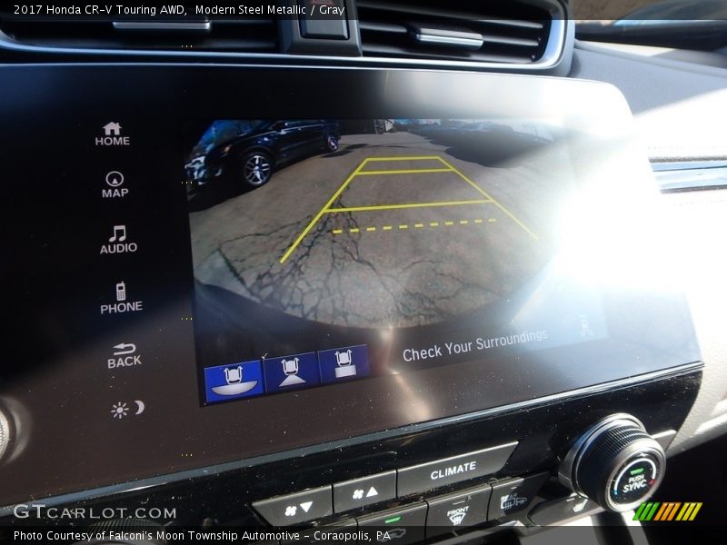 Modern Steel Metallic / Gray 2017 Honda CR-V Touring AWD